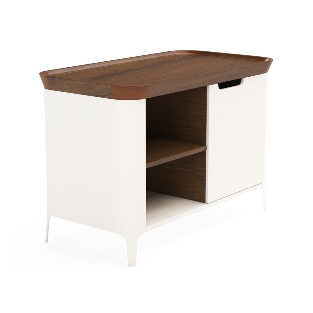 Airia Desk and Media Cabinet Modelo 3D