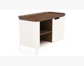 Airia Desk and Media Cabinet 3D-Modell
