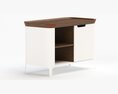 Airia Desk and Media Cabinet Modelo 3d