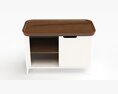 Airia Desk and Media Cabinet 3D模型