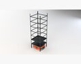 Amazon Kiva Robot With Warehouse Rack 3D модель