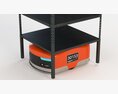 Amazon Kiva Robot With Warehouse Rack Modèle 3d