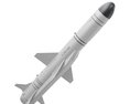 Anti-Ship Missile X-35U 3D-Modell wire render