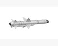 Anti-Ship Missile X-35U 3D模型 clay render