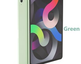 Apple iPad Air 4 Green Color 3D 모델 