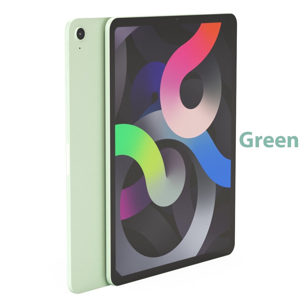 Apple iPad Air 4 Green Color 3D model