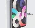 Apple iPad Air 4 Silver Color 3D модель