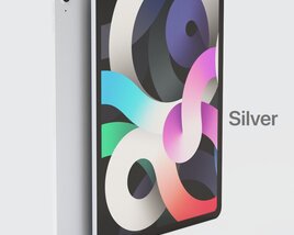 Apple iPad Air 4 Silver Color 3D模型