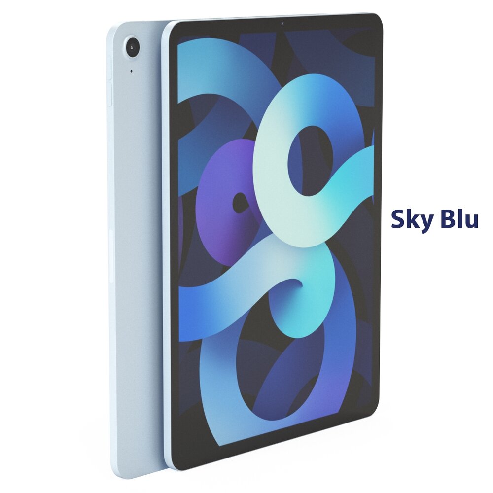 Apple iPad Air 4 Sky Blu Color 3D模型