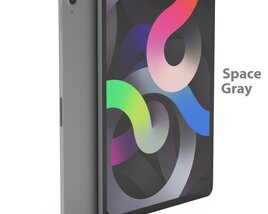 Apple iPad Air 4 Space Gray Color Modèle 3D