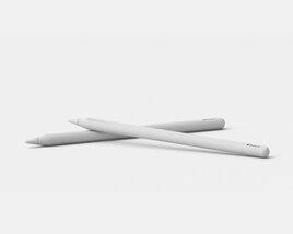 Apple iPad Pencil 2nd Generation 3D模型