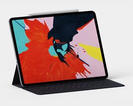 Apple iPad Pro 2019 12 Inch With Apple Pencil And Smart Keyboard Modelo 3D