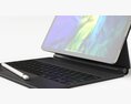 Apple ipad Pro 2020 and Magic Keyboard With apple-pencil 3d model