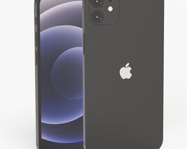 Apple iPhone 12 Black Modèle 3D