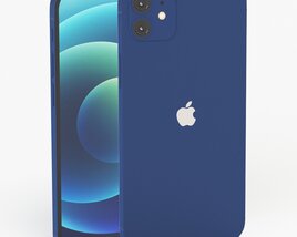 Apple iPhone 12 Blue Modèle 3D