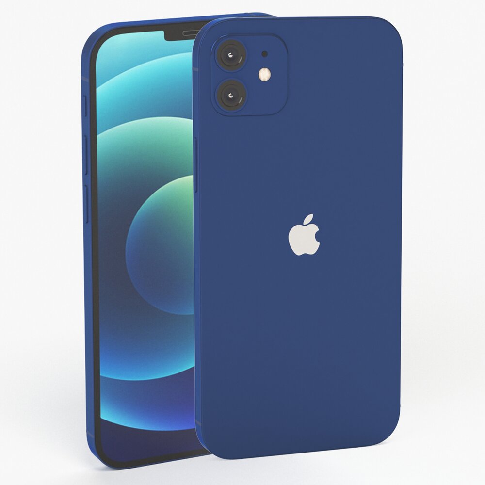 Apple iPhone 12 Blue Modèle 3D