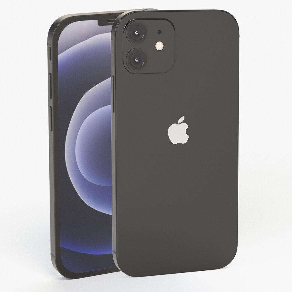Apple iPhone 12 mini Black 3D 모델 