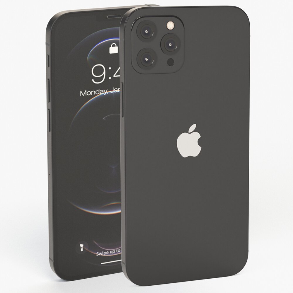 Apple iPhone 12 Pro Graphite Modello 3D