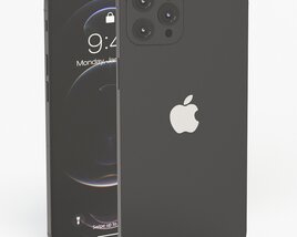 Apple iPhone 12 Pro Max Graphite Modèle 3D