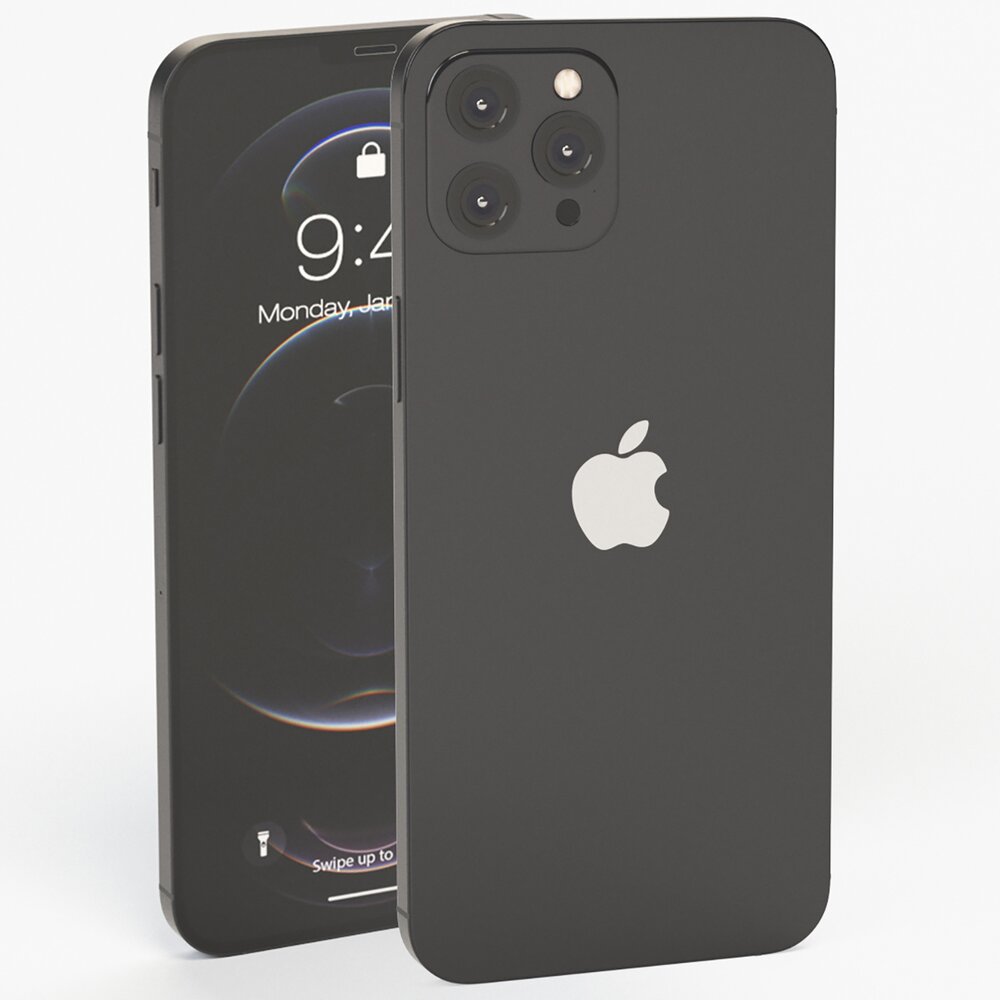 Apple iPhone 12 Pro Max Graphite 3Dモデル