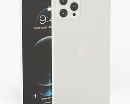 Apple iPhone 12 Pro Silver 3Dモデル