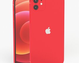Apple iPhone 12 Red Modèle 3D