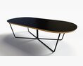 Array Coffee Table Oval Modelo 3D
