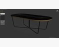 Array Coffee Table Oval 3D 모델 