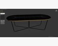 Array Coffee Table Oval 3D-Modell