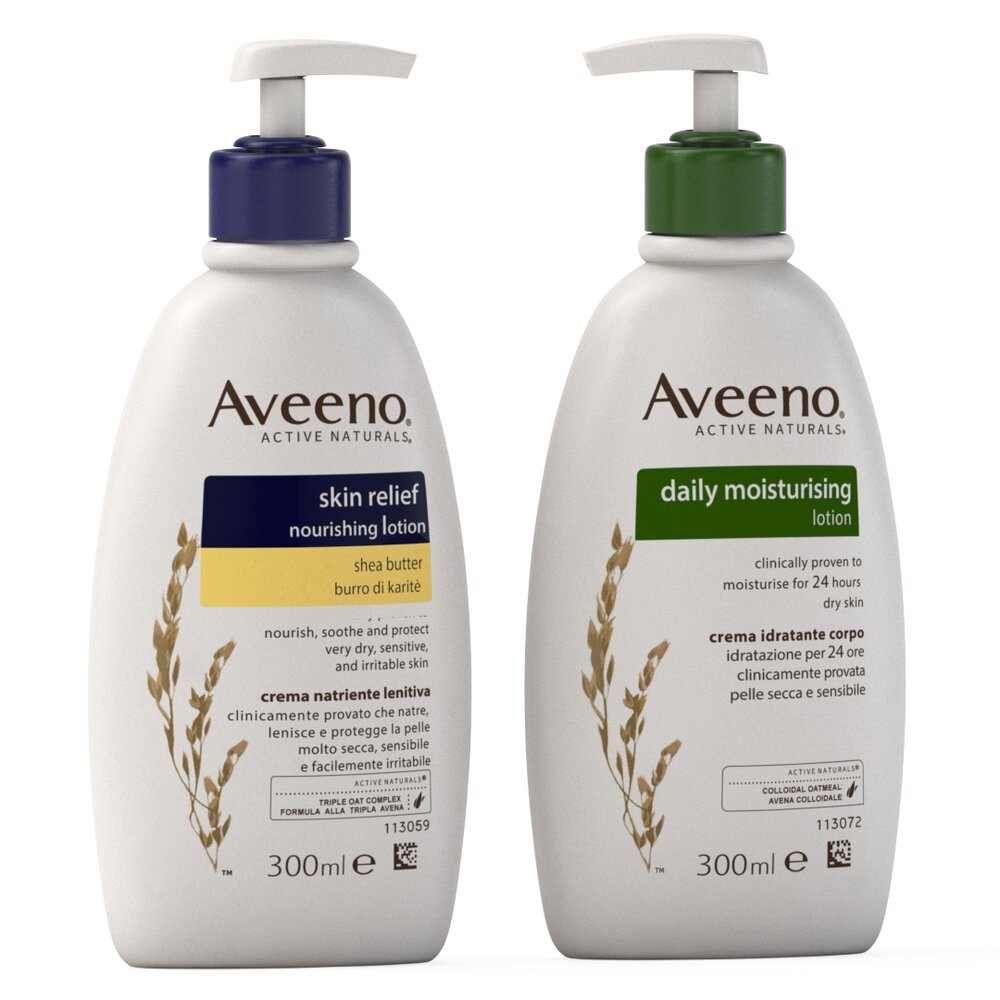 Aveeno Active Naturals Lotion bottle 3Dモデル