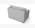 Axis Twin Ultra Memory Foam Sleeper Sofa Modelo 3D