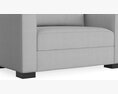 Axis Twin Ultra Memory Foam Sleeper Sofa 3D модель