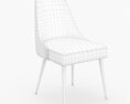 Ball And Cast Kitchen Upholstered Dining Chair 3D-Modell