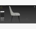 Ball And Cast Kitchen Upholstered Dining Chair 3D-Modell
