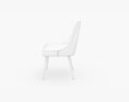 Ball And Cast Kitchen Upholstered Dining Chair 3d model