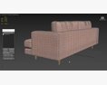 Barrymore Track Arm Sofa 3D 모델 