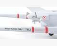Bayraktar TB2 Turkish Armed Forces Drone Modelo 3d