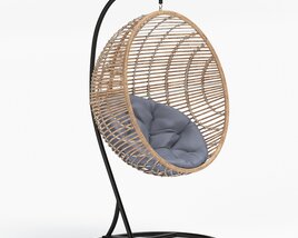 Belham Living Resin Wicker Chair 3D модель