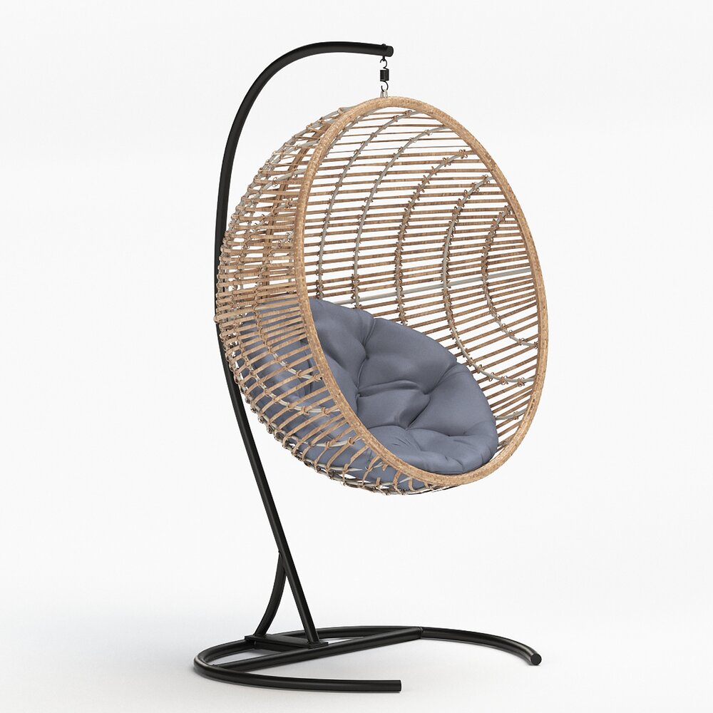 Belham Living Resin Wicker Chair 3D model