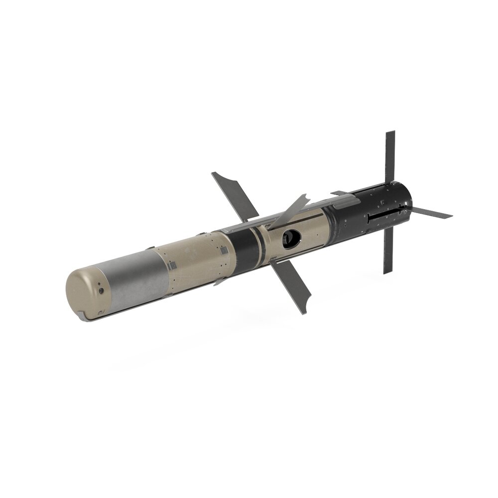 BGM 71F TOW Missile Modello 3D
