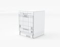 BLANCO 60cm Semi-Integrated Dishwasher Modèle 3d