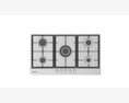Blanco 90cm Natural Gas Cooktop BCG95X 3D-Modell
