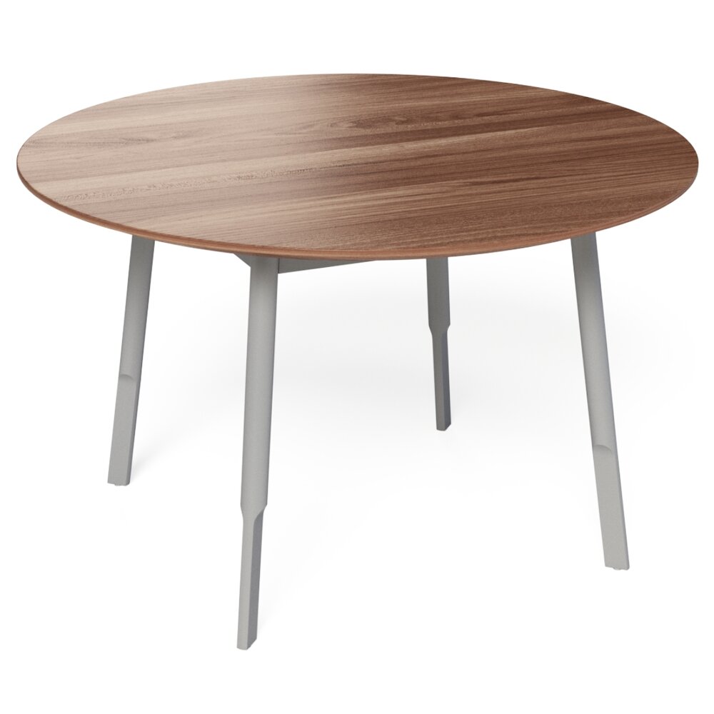 Bracket Dining Table Round 3D model