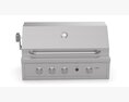 Capital Solid Flat Plate Pro36Rbi Open Grill BBQ 3D 모델 