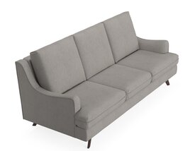 Casper 3-Seater Sofa Light Grey Modèle 3D