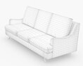 Casper 3-Seater Sofa Light Grey Modello 3D