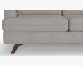 Casper 3-Seater Sofa Light Grey 3D-Modell