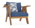 Christopher Knight Home Arcola Outdoor Acacia Wood Club Chairs 3D-Modell