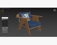 Christopher Knight Home Arcola Outdoor Acacia Wood Club Chairs Modello 3D