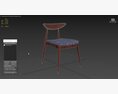 Christopher Knight Home Barron Fabric Dining Chairs 3D 모델 